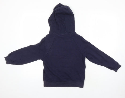 NEXT Girls Blue Cotton Pullover Hoodie Size 9 Years