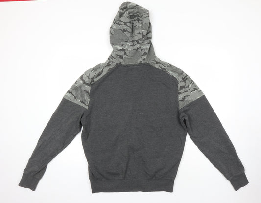 C&A Mens Multicoloured Cotton Full Zip Hoodie Size M