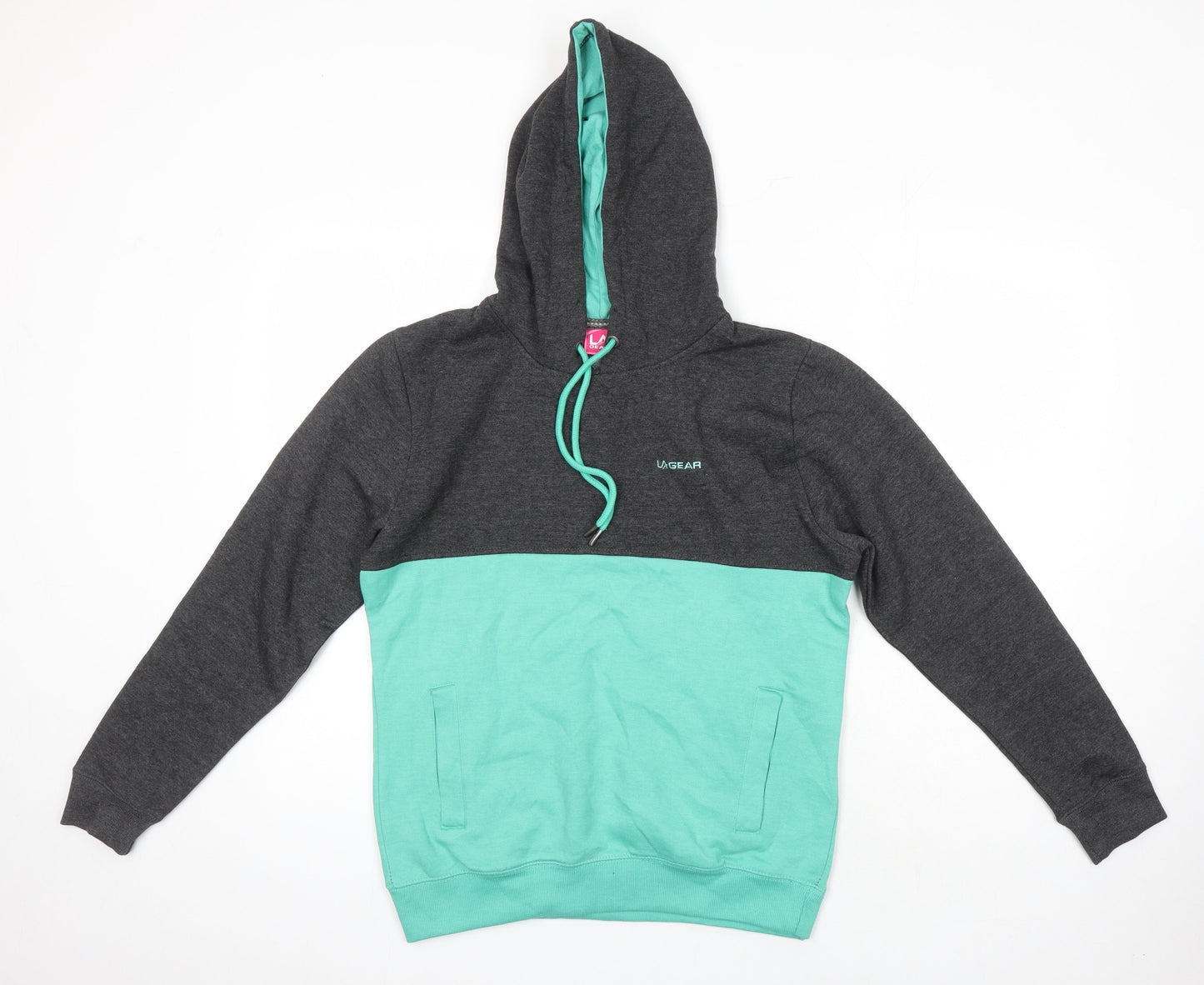 LA Gear Womens Multicoloured Cotton Pullover Hoodie Size 14