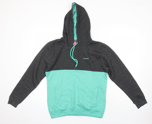 LA Gear Womens Multicoloured Cotton Pullover Hoodie Size 14
