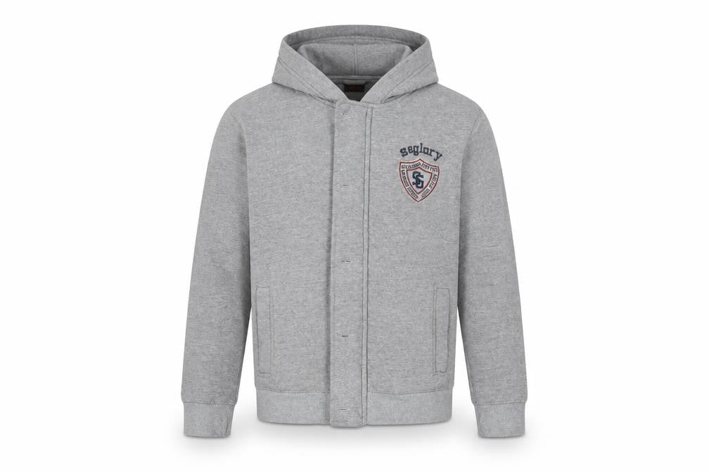 Soul & Glory Boys Grey Cotton Full Zip Hoodie Size 11-12 Years Zip