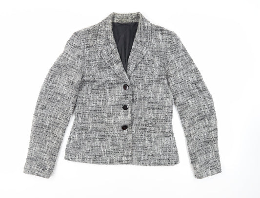 BHS Womens Grey Jacket Blazer Size 12 Button