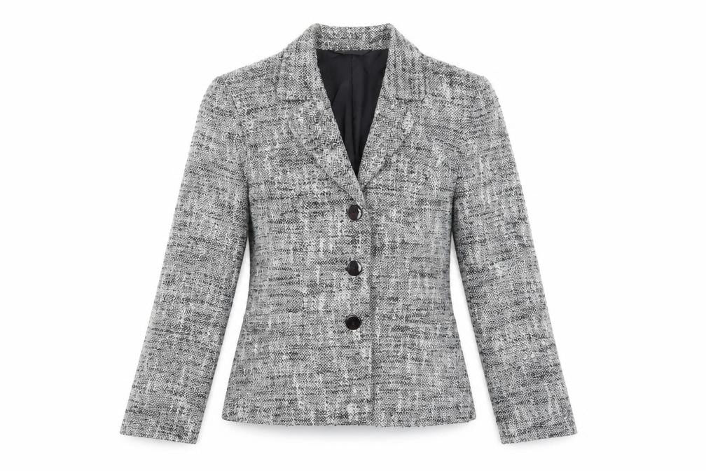 BHS Womens Grey Jacket Blazer Size 12 Button