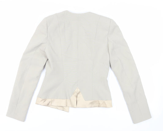 Hybrid Womens Green Jacket Blazer Size 10 Hook & Eye