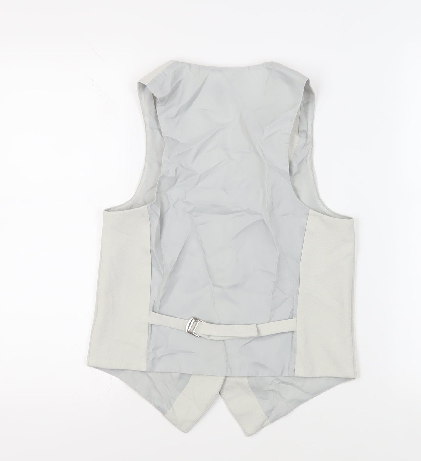 ASOS Womens Grey Jacket Waistcoat Size 8 Button
