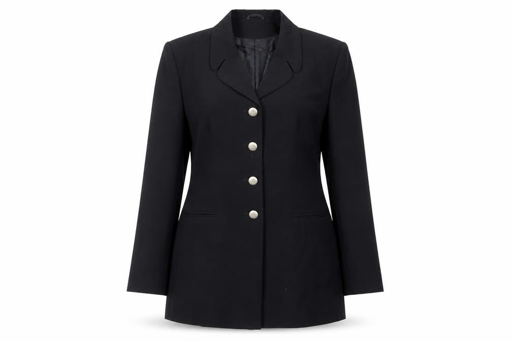 Classics Woman Womens Black Jacket Blazer Size 12 Button