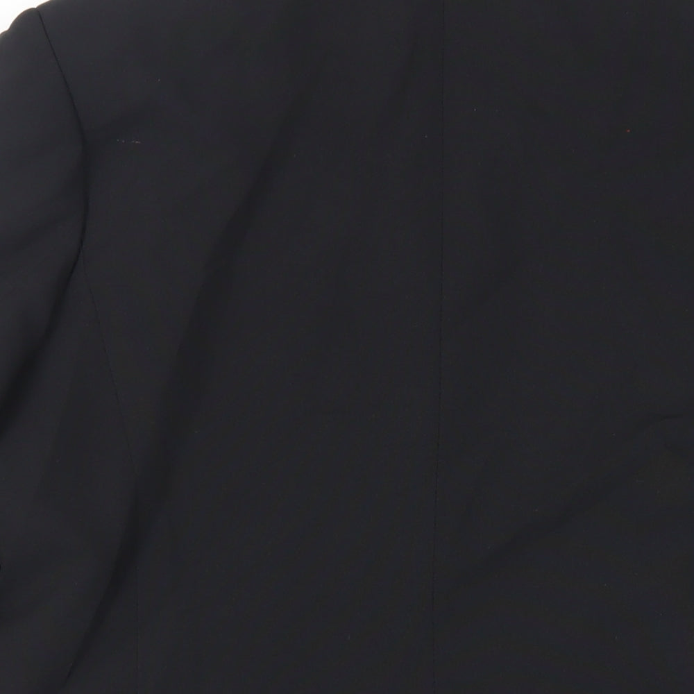 Classic Woman Womens Black Jacket Blazer Size 12 Button