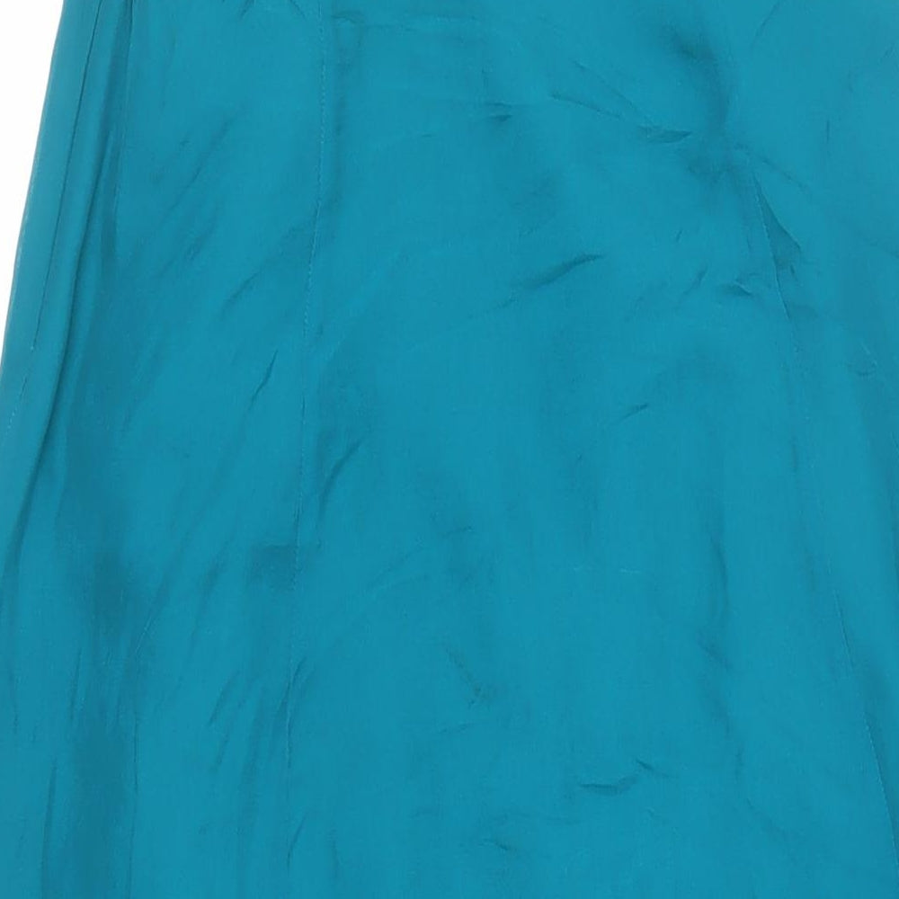 Coast Womens Green Silk Ball Gown Size 8 Sweetheart Zip - Strapless