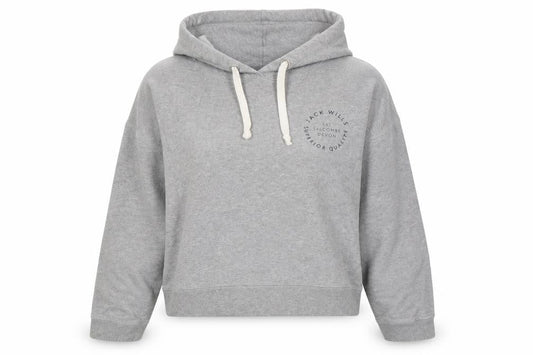 Womens UK 12 Regular Jack Wills Grey Pullover Hoodie