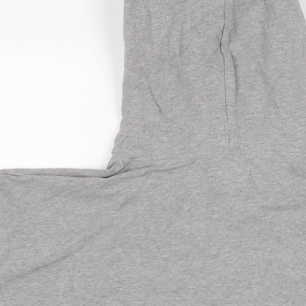 Jack Wills Womens Grey Cotton Pullover Hoodie Size 12