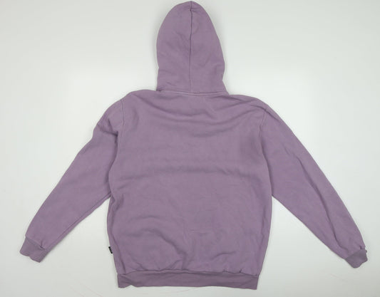 ONLY & SONS Womens Purple Cotton Pullover Hoodie Size L