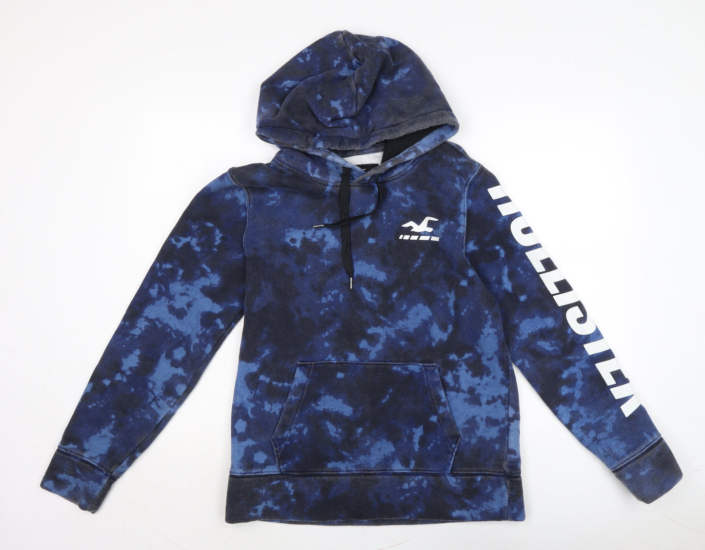 Hollister Mens Blue Cotton Pullover Hoodie Size S
