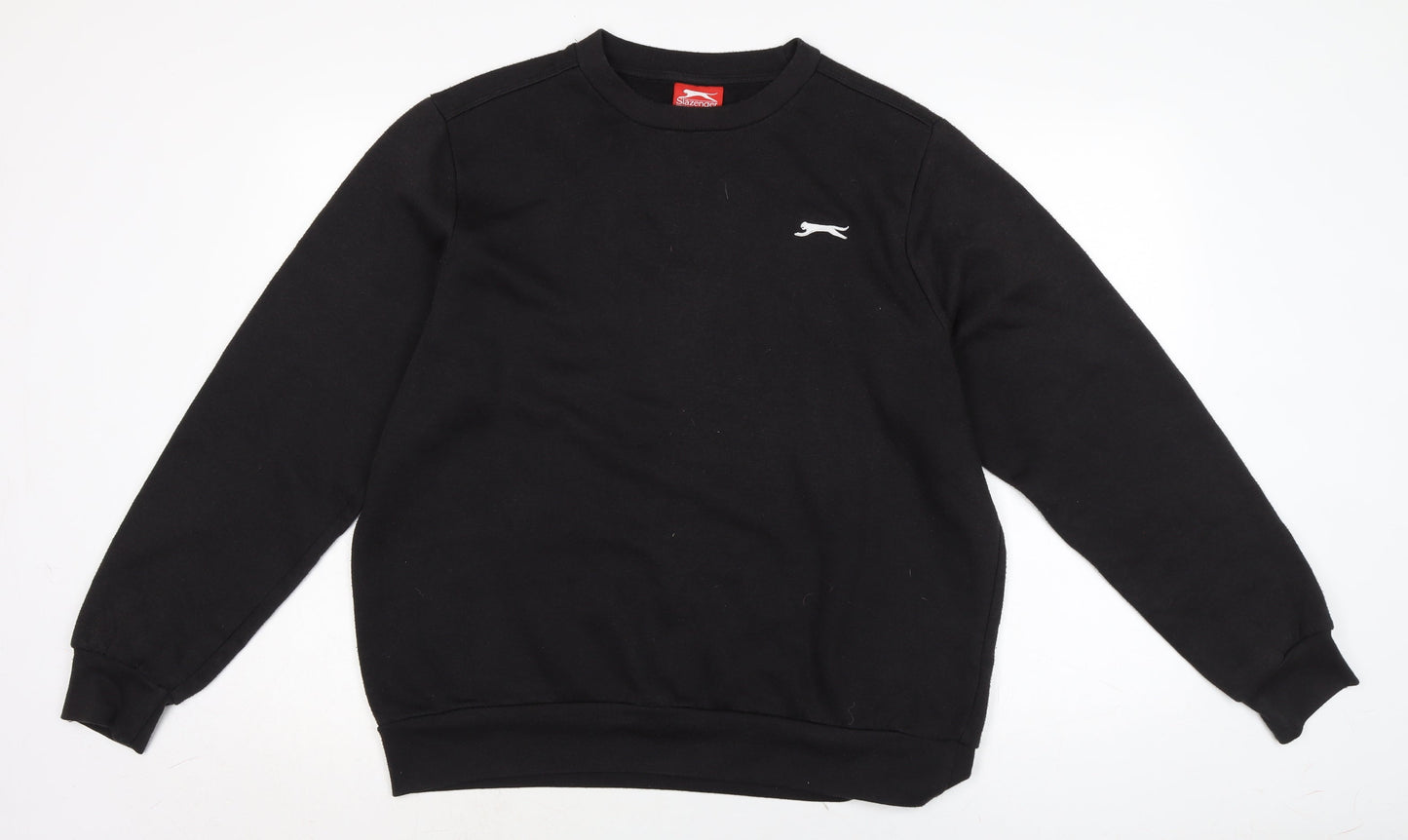 Slazenger Mens Black Cotton Pullover Sweatshirt Size L