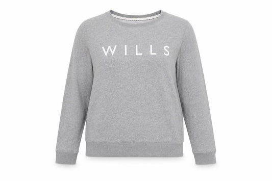 Womens UK 8 Regular Jack Wills Grey Pullover Sweatshirt