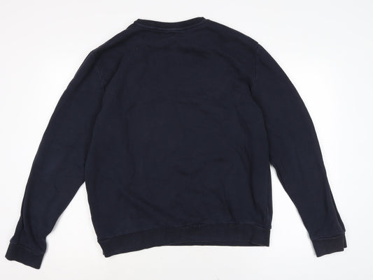 NEXT Mens Blue Cotton Pullover Sweatshirt Size L