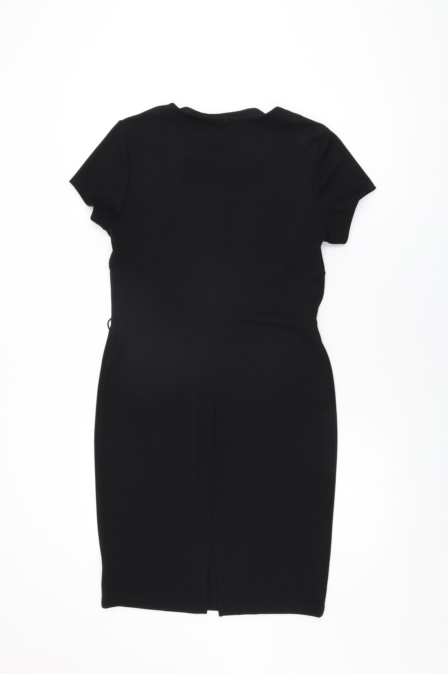 Kaleidoscope Womens Black Polyester Bodycon Size 10 Round Neck Pullover