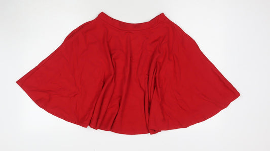 Zoot Womens Red Viscose Skater Skirt Size S