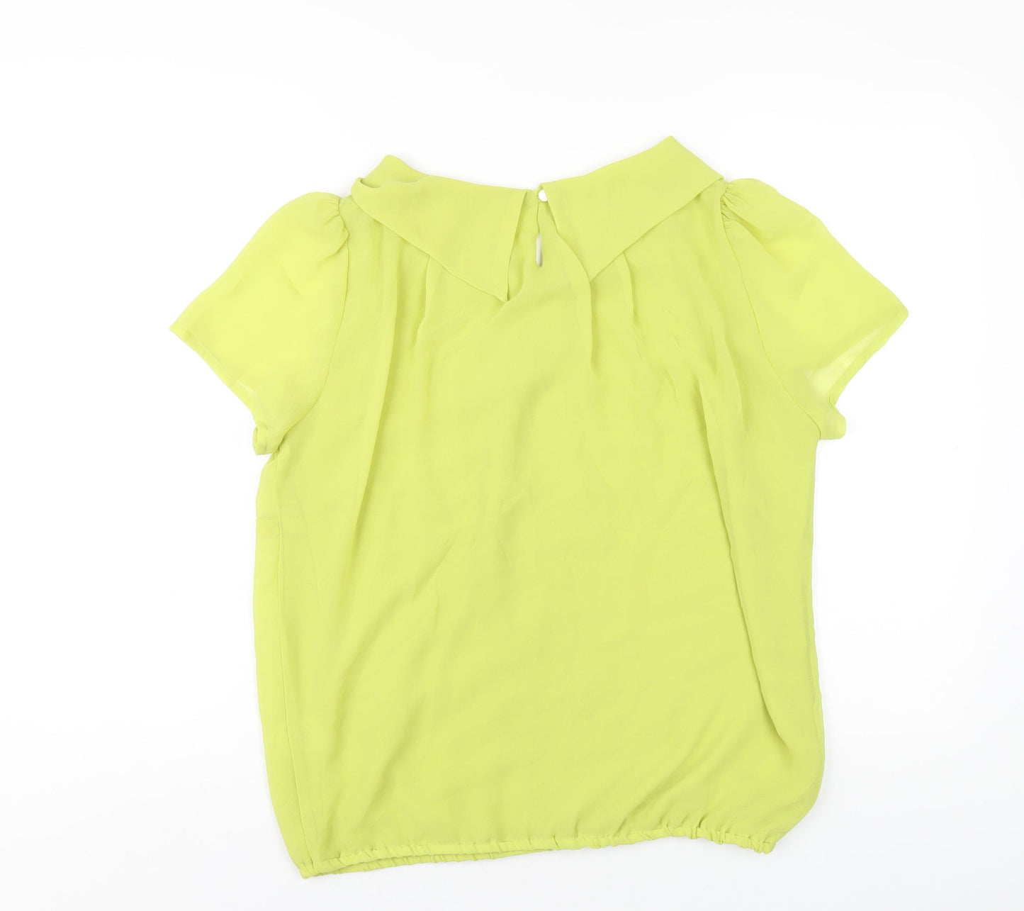 Roman Womens Green Polyester Basic T-Shirt Size 14 Round Neck