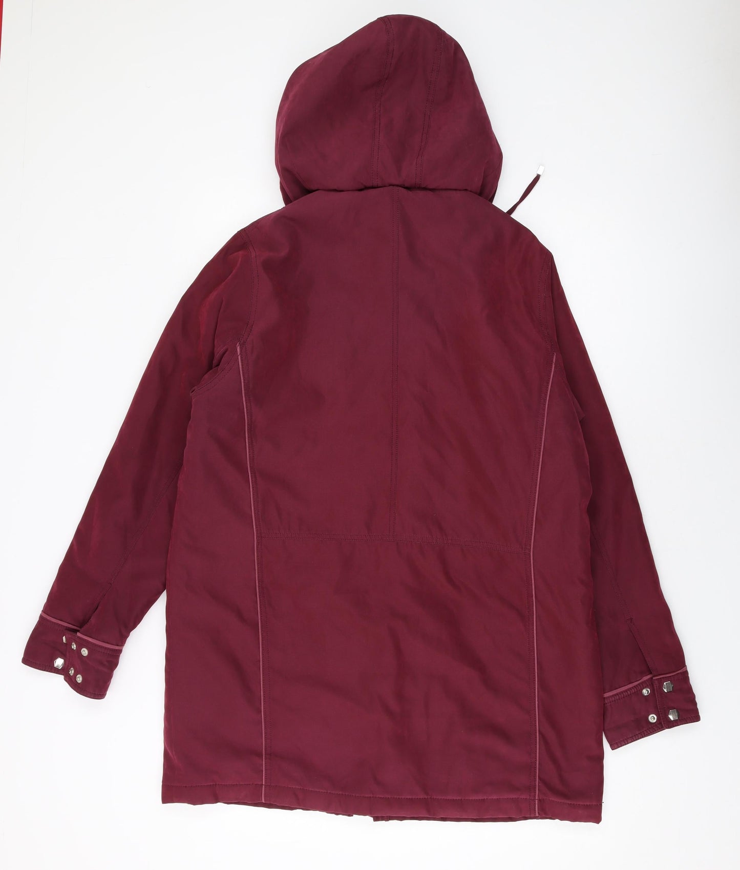 Katherine Hammond Womens Red Jacket Size 12 Zip