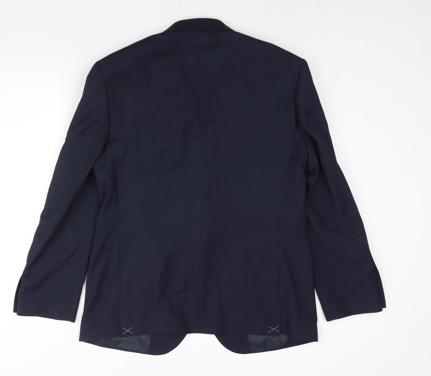 Marks and Spencer Mens Blue Polyester Jacket Suit Jacket Size 40 Regular