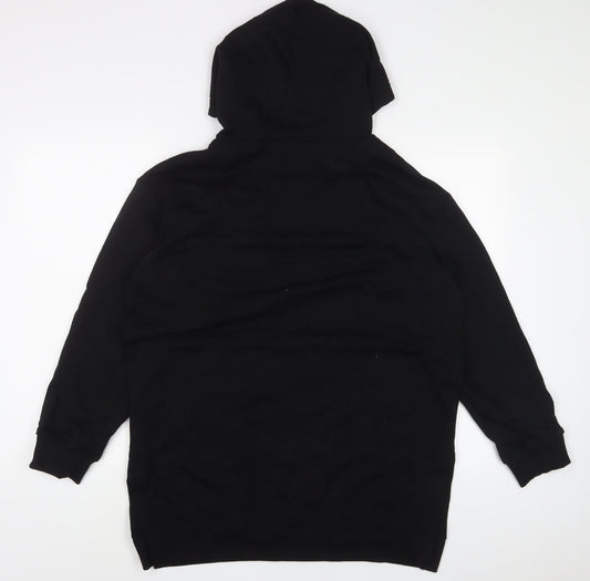 H&M Mens Black Cotton Pullover Hoodie Size S