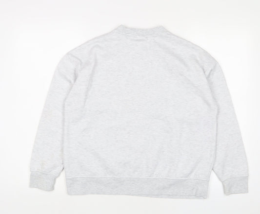 Lilo & Stitch Womens Grey Cotton Pullover Sweatshirt Size 10 Pullover - 10/12