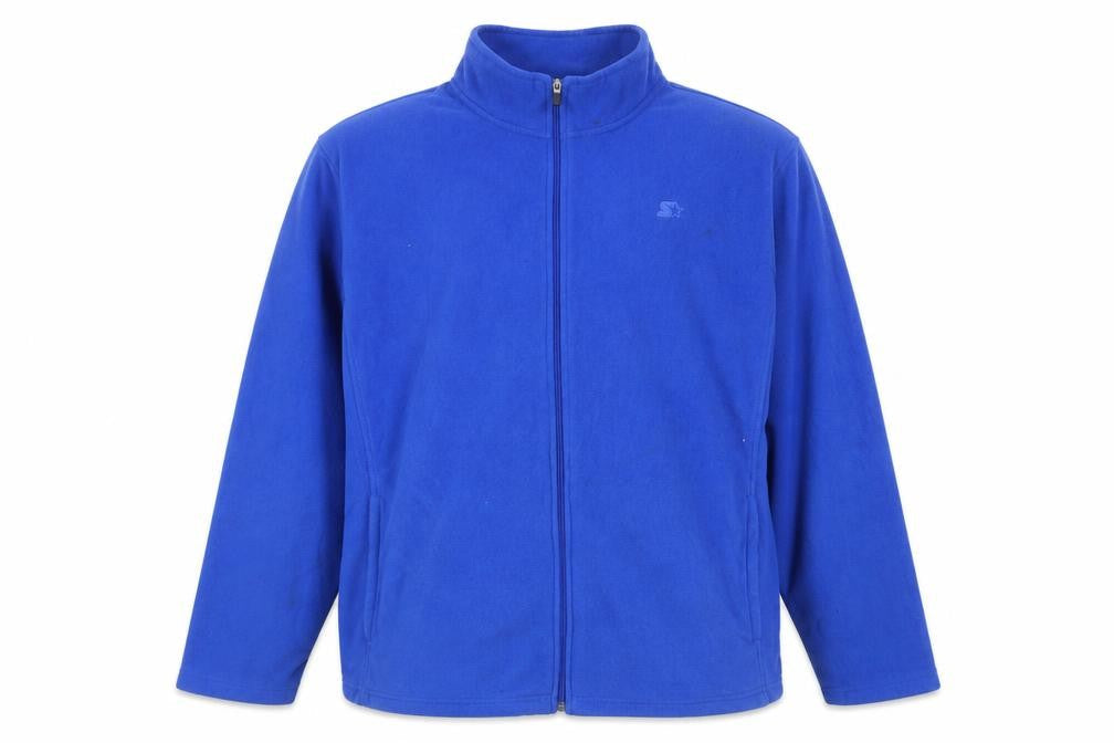 Star Mens Blue Jacket Size 2XL Zip - Logo, Embroidered