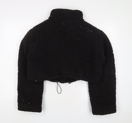 Boohoo Womens Black Jacket Size 12 Zip