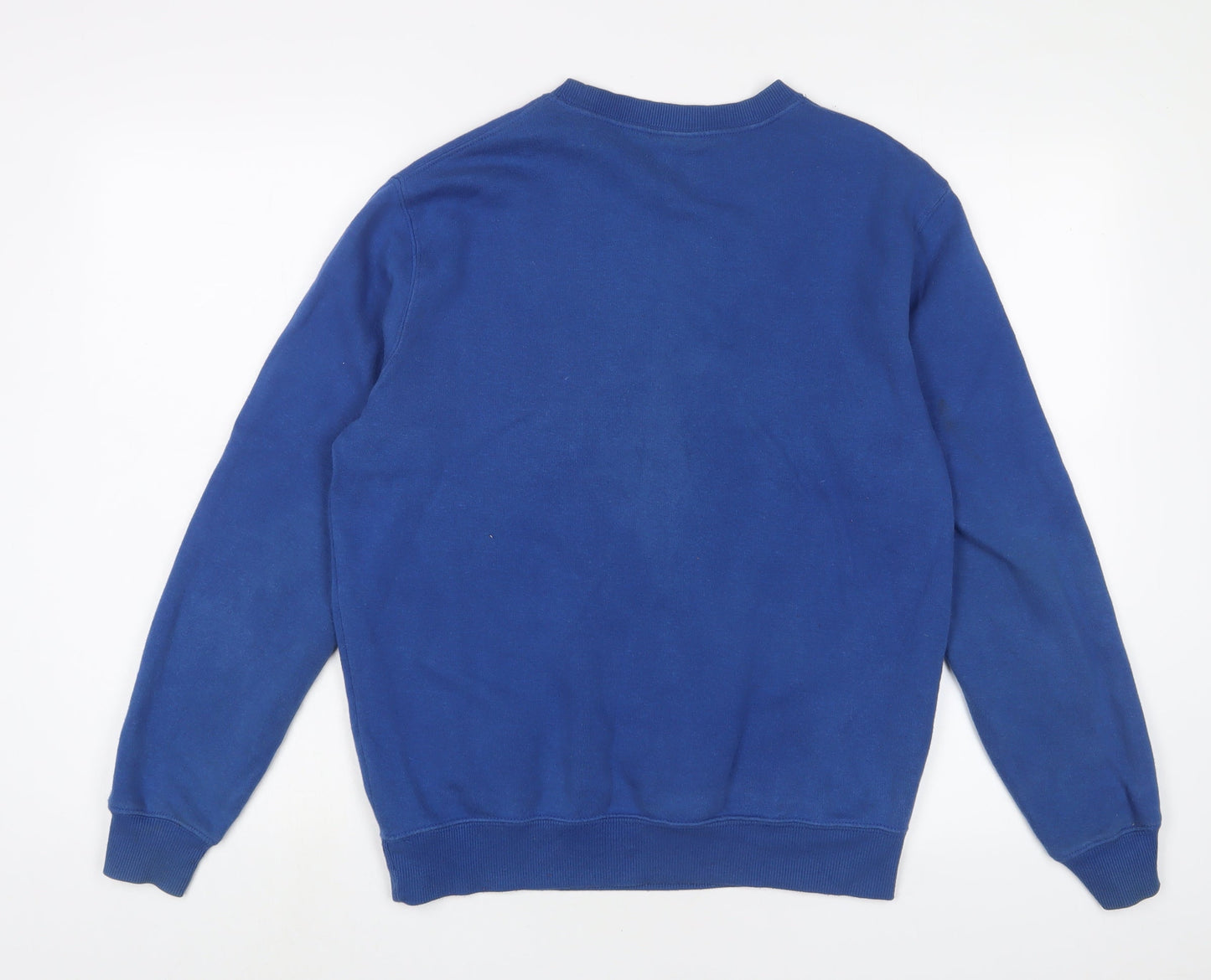 Cotton Traders Mens Blue Cotton Pullover Sweatshirt Size S