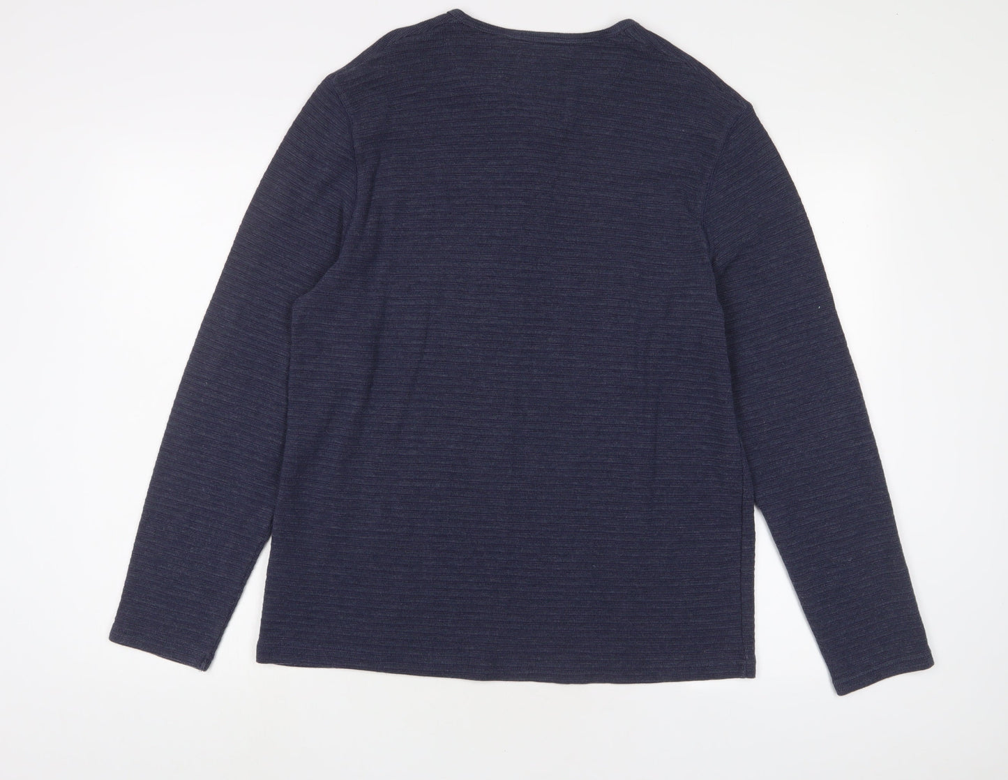BHS Mens Blue Polyester Pullover Sweatshirt Size L