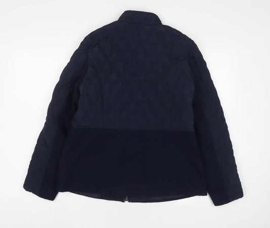 Debenhams Womens Blue Jacket Size 14 Zip