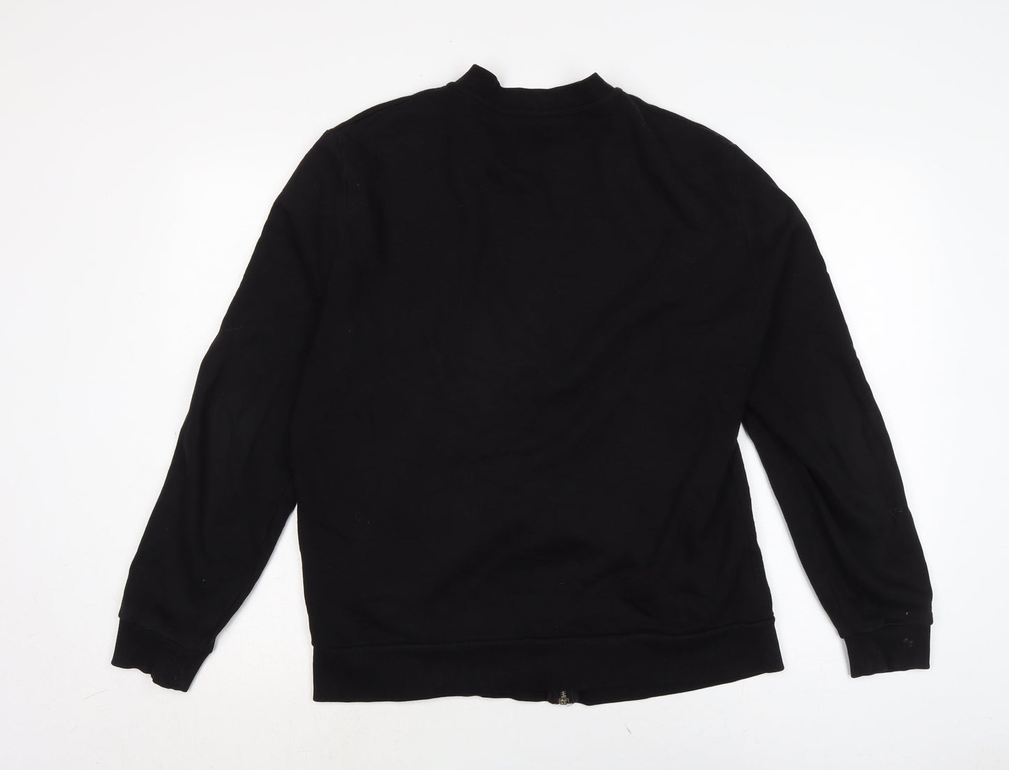 ASOS Mens Black Cotton Full Zip Sweatshirt Size M