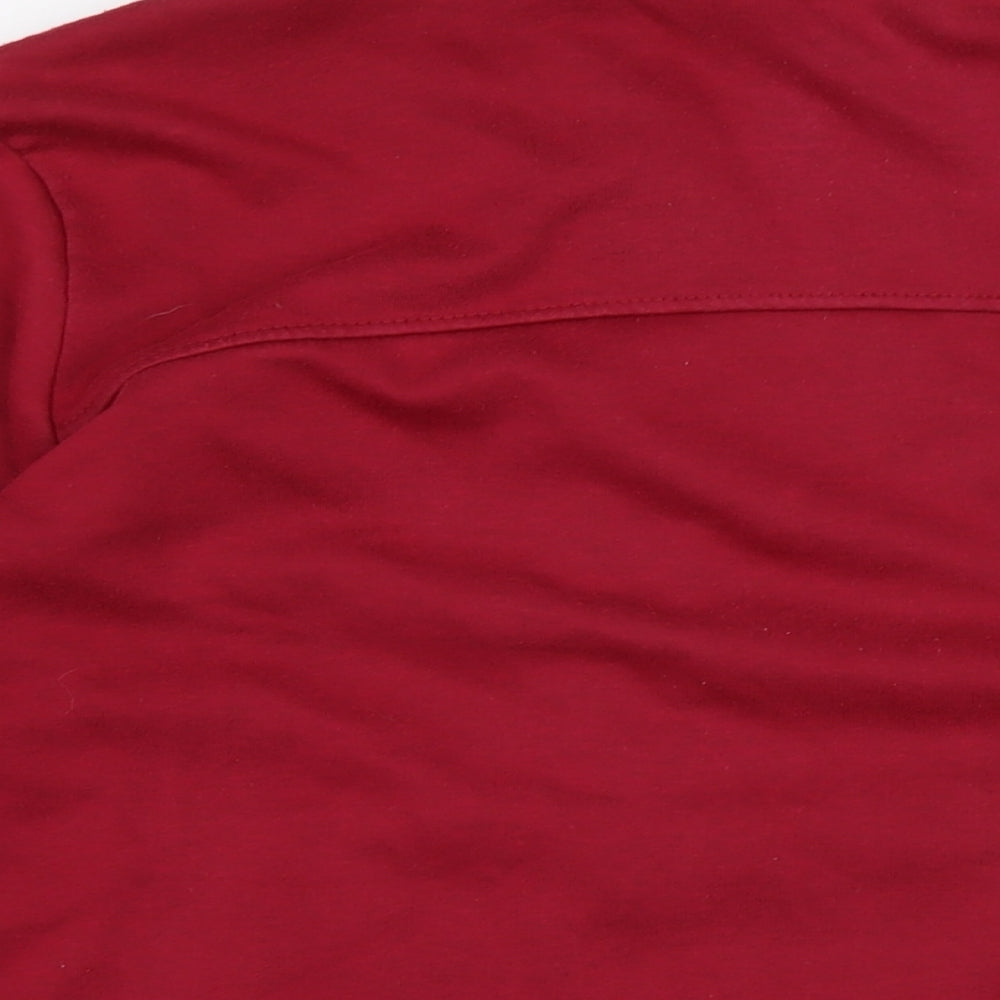 LA Gear Womens Red Cotton Full Zip Sweatshirt Size 16