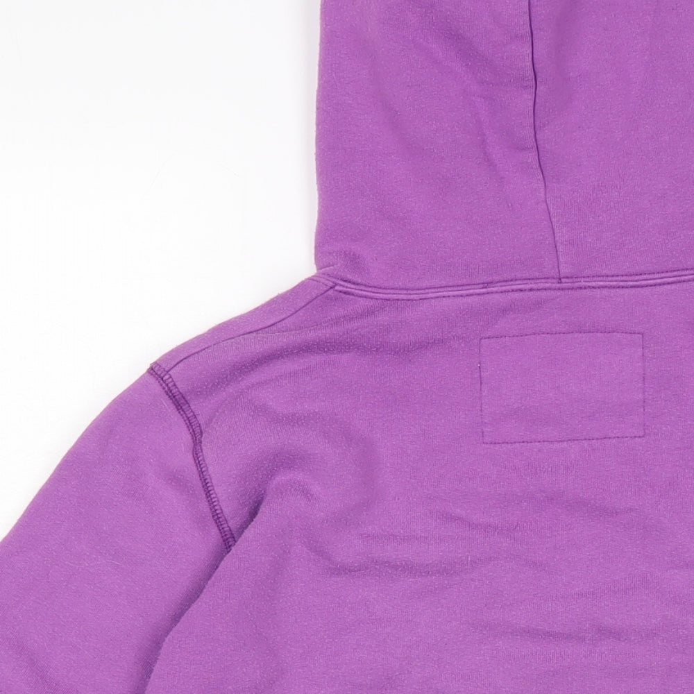 Jack Wills Womens Purple Cotton Pullover Hoodie Size 10