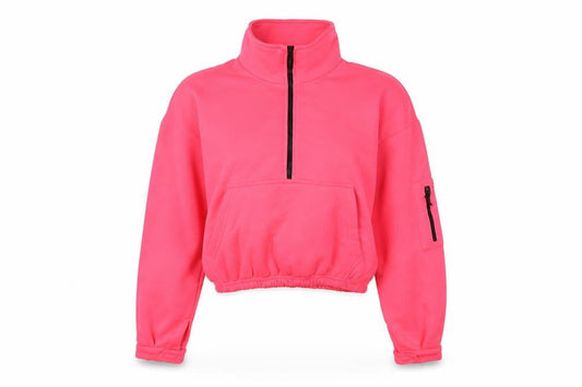 PRETTYLITTLETHING Womens Pink Polyester Pullover Sweatshirt Size S