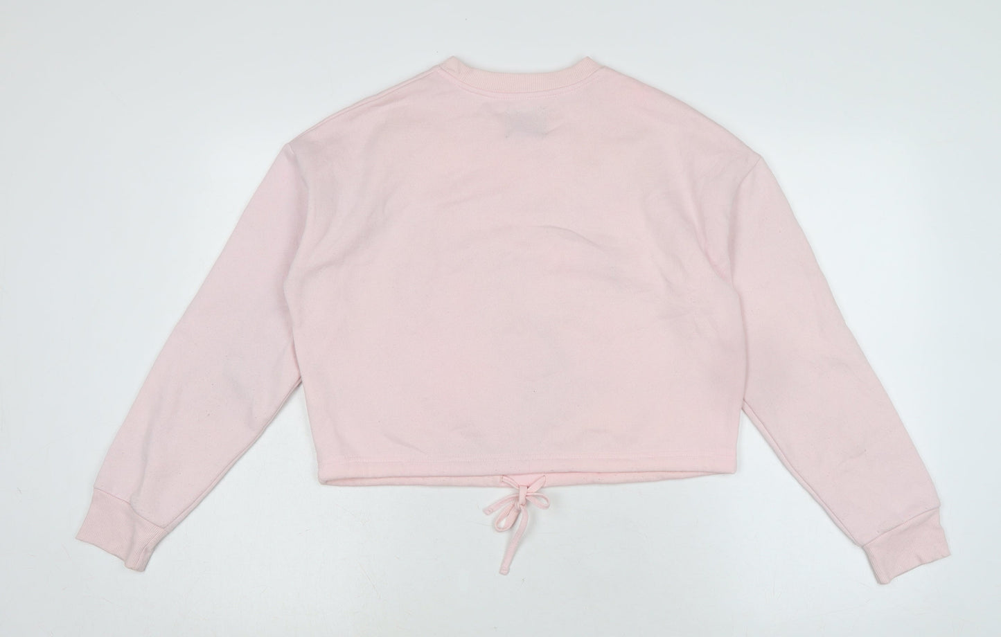 Disney Womens Pink Cotton Pullover Sweatshirt Size XS