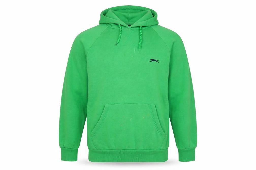 Mens UK L Regular Slazenger Green Pullover Hoodie