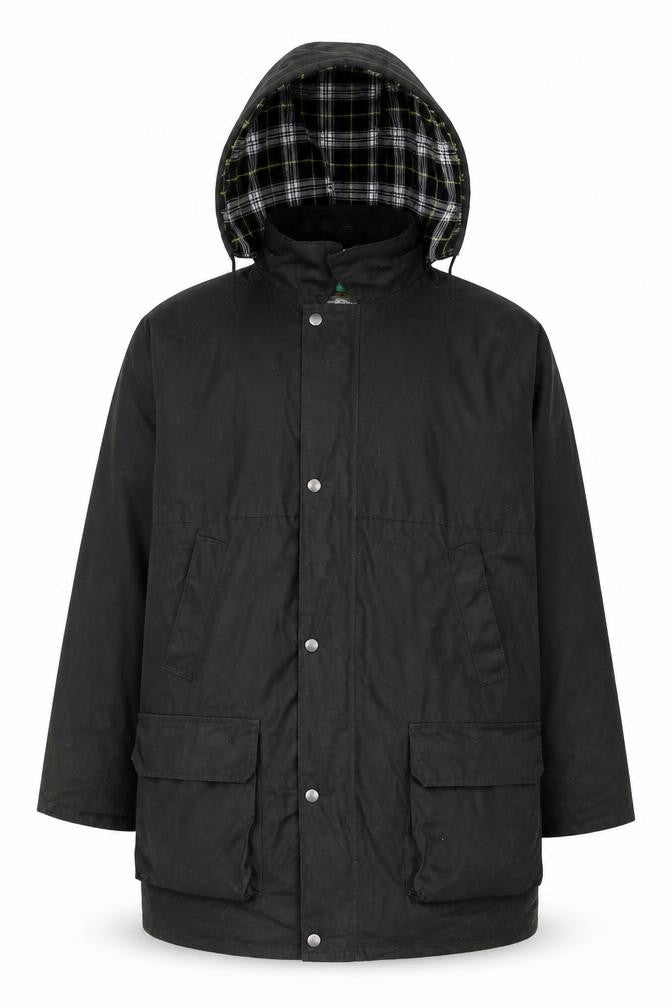 WaxBerry Mens Green Overcoat Coat Size M Zip - Wax
