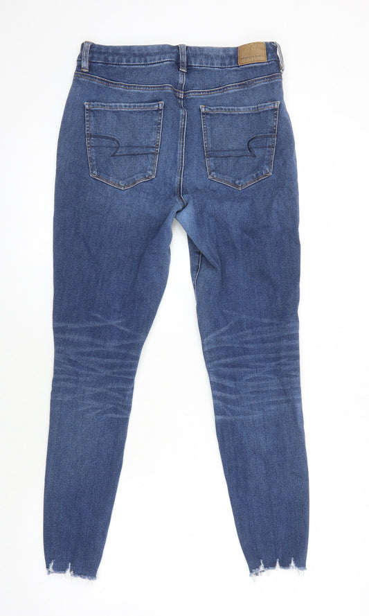 American Eagle Womens Blue Cotton Mom Jeans Size 61 in L26 in Regular
