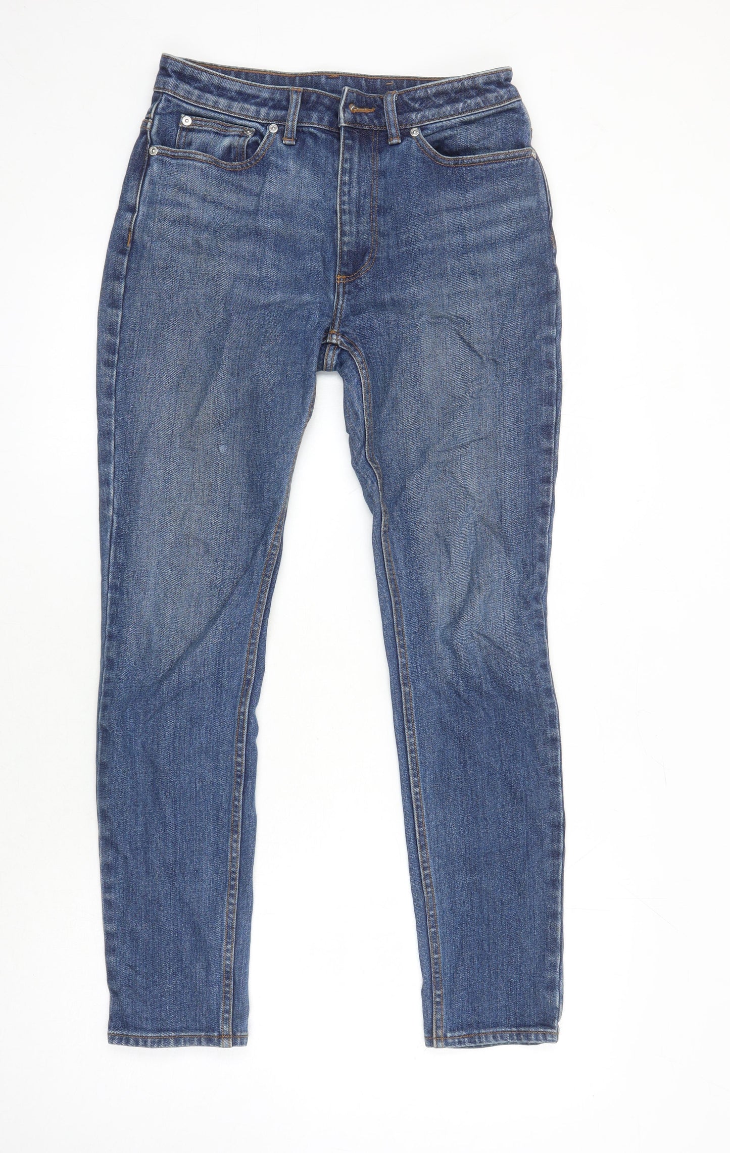 Burberry Womens Blue Cotton Skinny Jeans Size 26 in L27 in Regular
