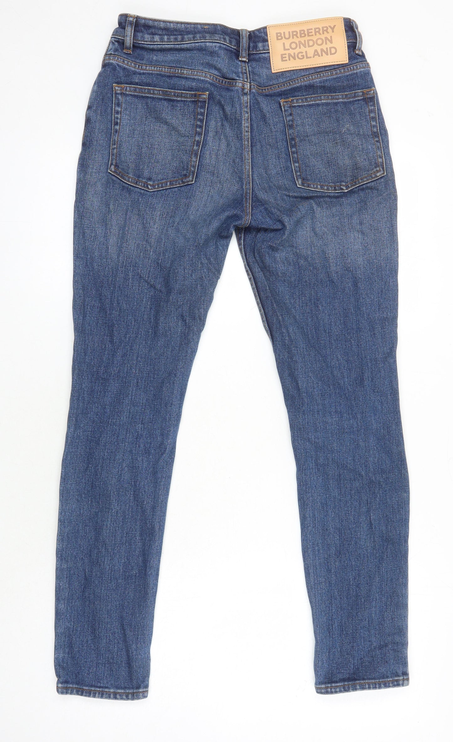 Burberry Womens Blue Cotton Skinny Jeans Size 26 in L27 in Regular