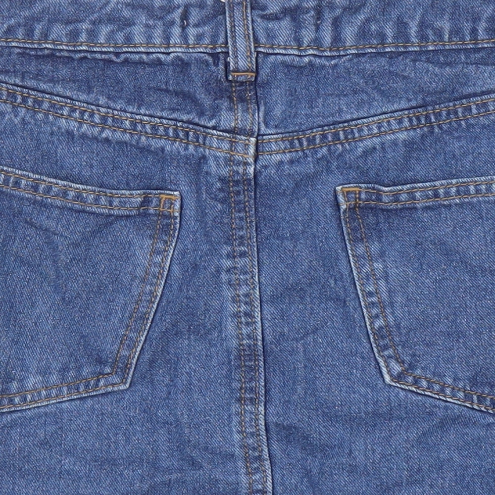 Denim Co. Womens Blue Cotton Mini Skirt Size 6