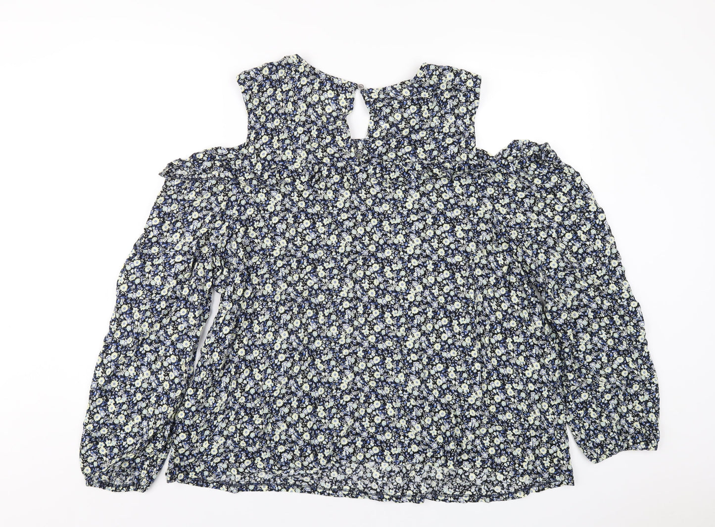 Dorothy Perkins Womens Multicoloured Floral Viscose Basic T-Shirt Size 20 Round Neck