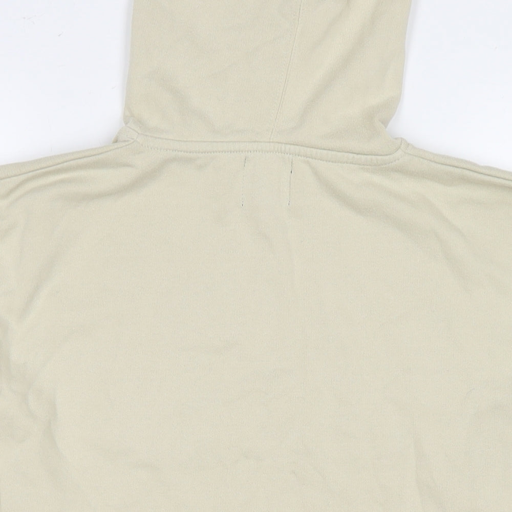 Pod Mens Beige Cotton Pullover Hoodie Size S - Logo