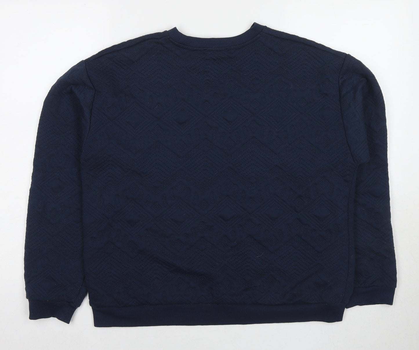 Zara Womens Blue Polyester Pullover Sweatshirt Size M Pullover