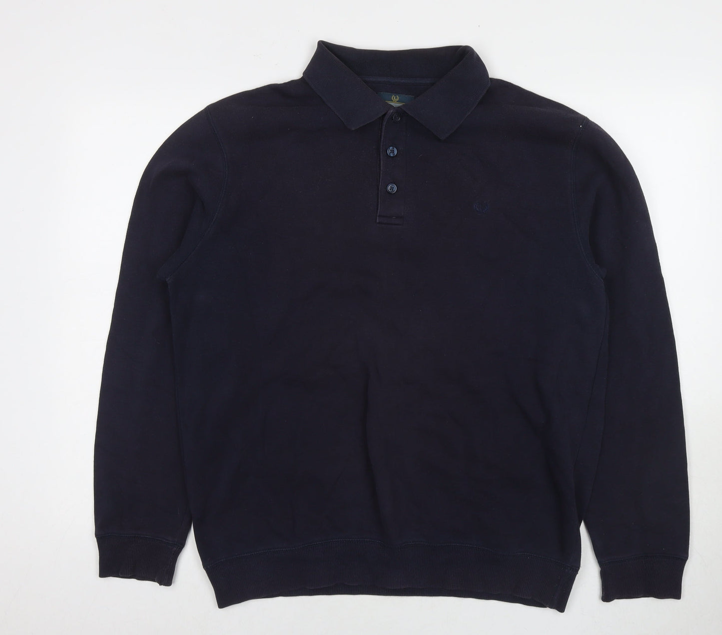 Lincoln Mens Blue Cotton Pullover Sweatshirt Size M
