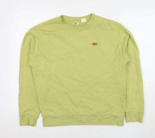 Levi's Mens Green Cotton Pullover Sweatshirt Size S