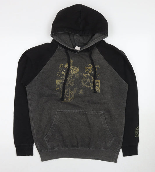 Universal Studios Monsters Mens Grey Cotton Pullover Hoodie Size M - Avengers