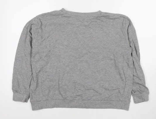ASOS Womens Grey Cotton Pullover Sweatshirt Size 16 Pullover