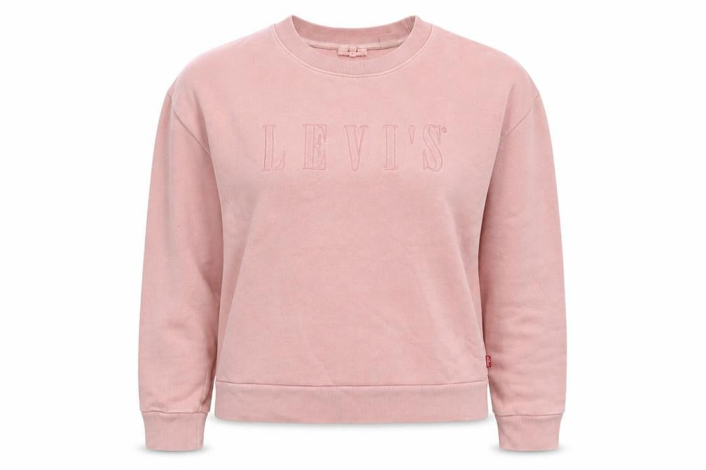Womens UK M Regular Levi's Pink Pullover Sweatshirt